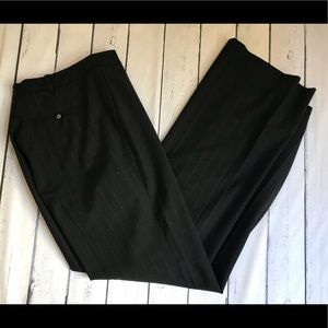 95% Wool Ann Taylor Gray Pinstriped Trousers